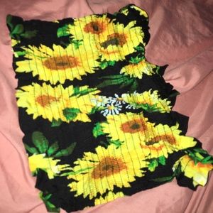 Sunflower Tube Top